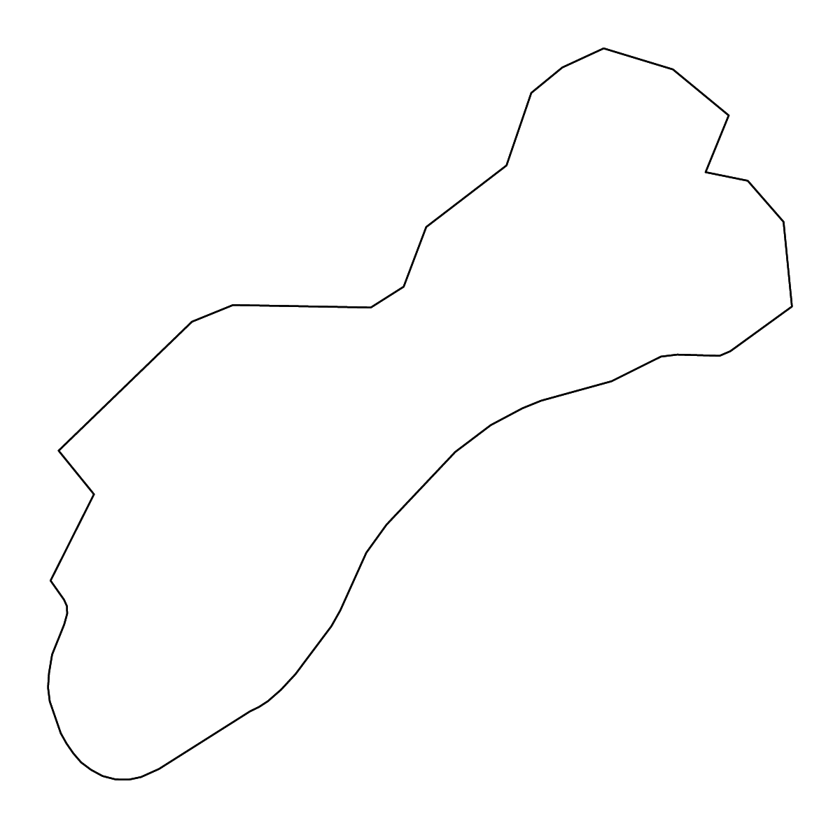 Mapa de contorno de Unicoi, Tennessee con ríos.