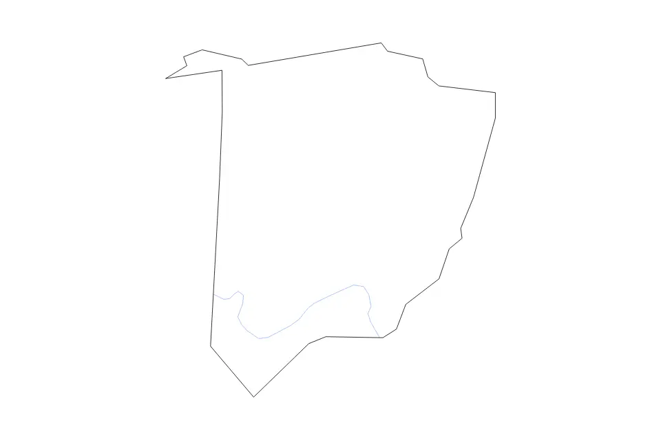 Mapa de Washington, Tennessee de tipo contorno y ríos para América del Norte, con contorno y ríos con límites limpios.
