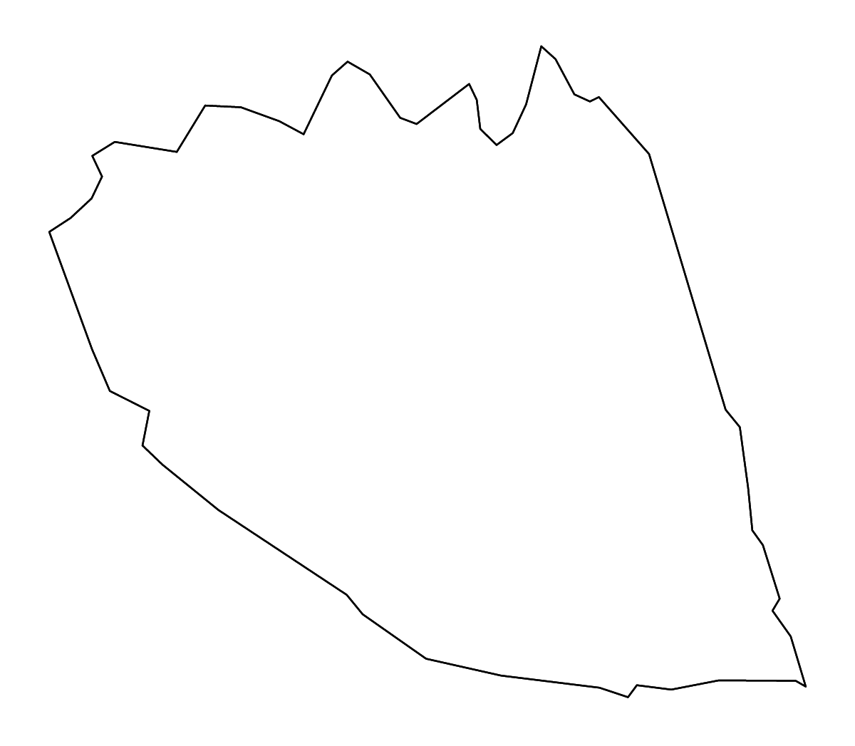 Mapa de contorno de Wilson, Tennessee con ríos.