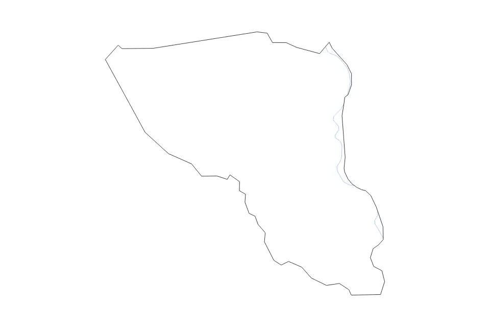 Carte de Austin, Texas de type contour et rivières pour Amérique du Nord, montrant contour et rivières avec des limites nettes.