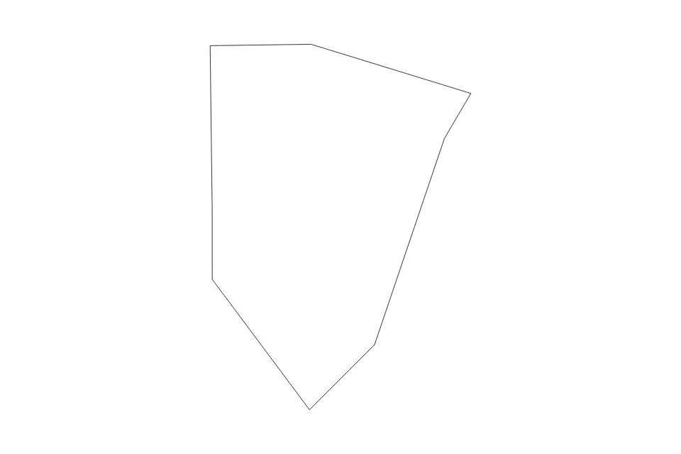 Mapa de Blanco, Texas de tipo contorno para América del Norte, con contorno con límites limpios.