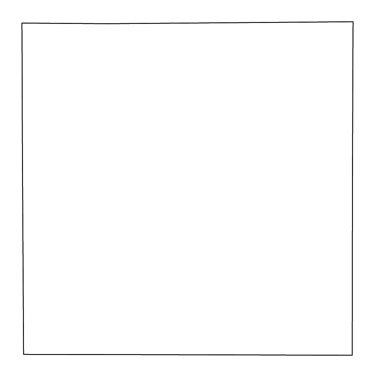Mapa de contorno de Borden, Texas con ríos.