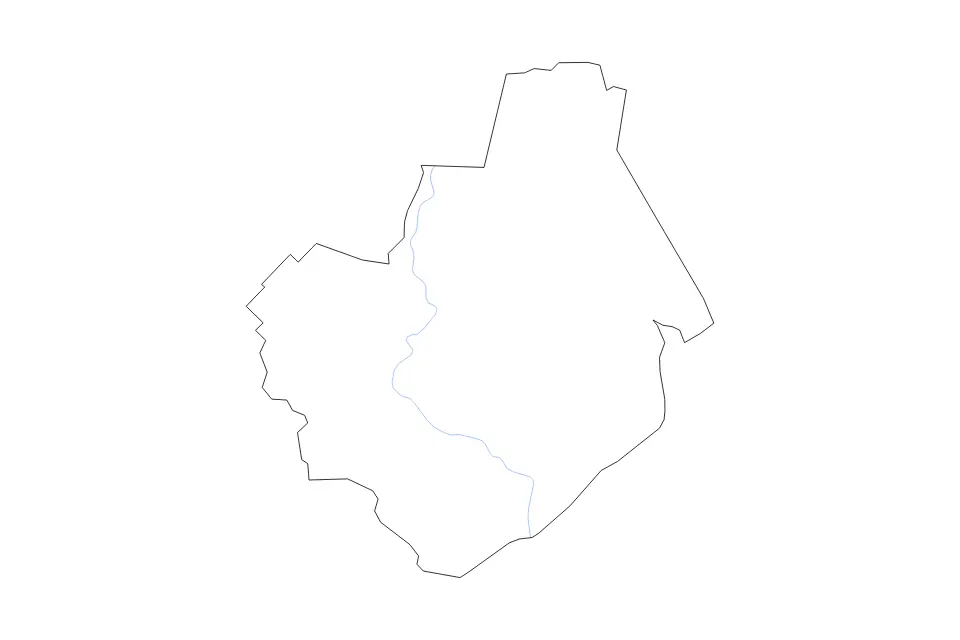Carte de Brazoria, Texas de type contour et rivières pour Amérique du Nord, montrant contour et rivières avec des limites nettes.