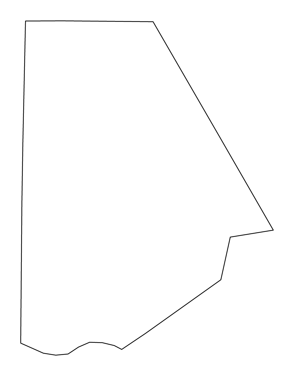 Mapa de contorno de Brown, Texas.