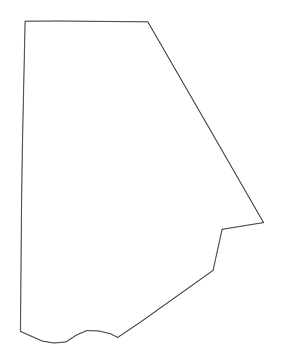 Mapa de contorno de Brown, Texas.