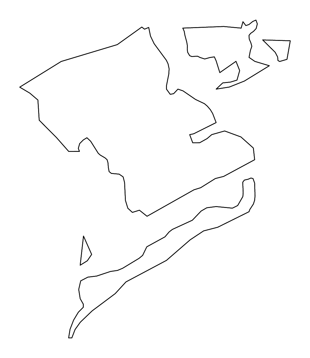 Mapa de contorno de Calhoun, Texas con ríos.