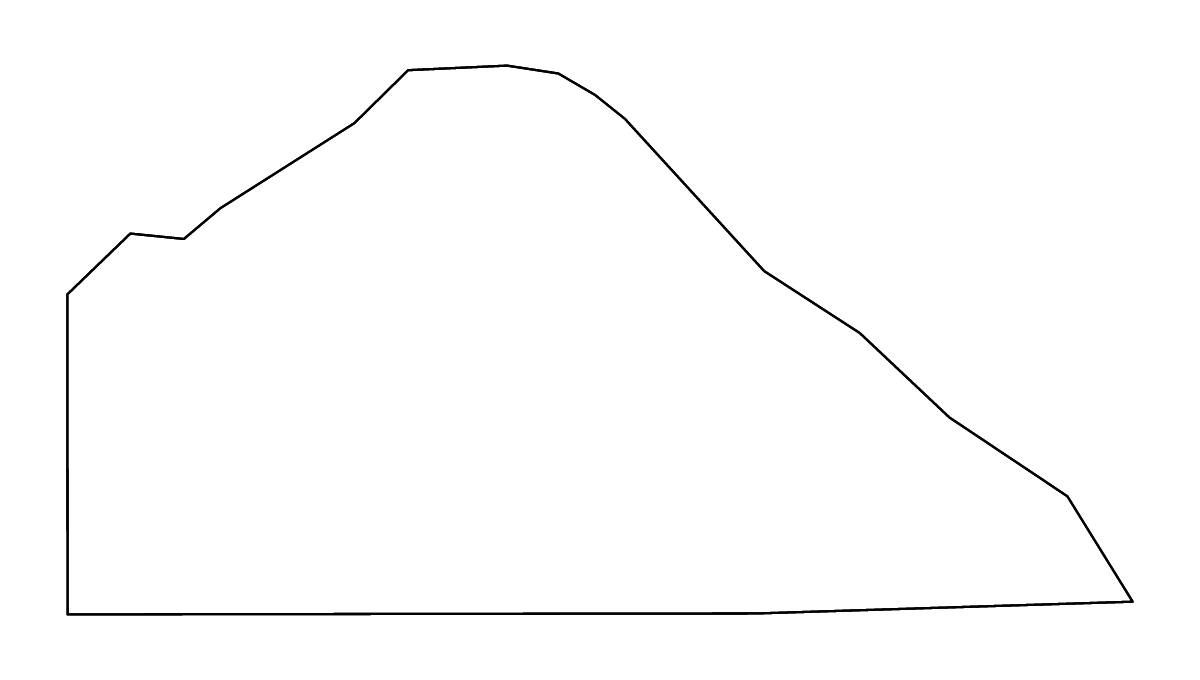 Mapa de contorno de Camp, Texas con ríos.