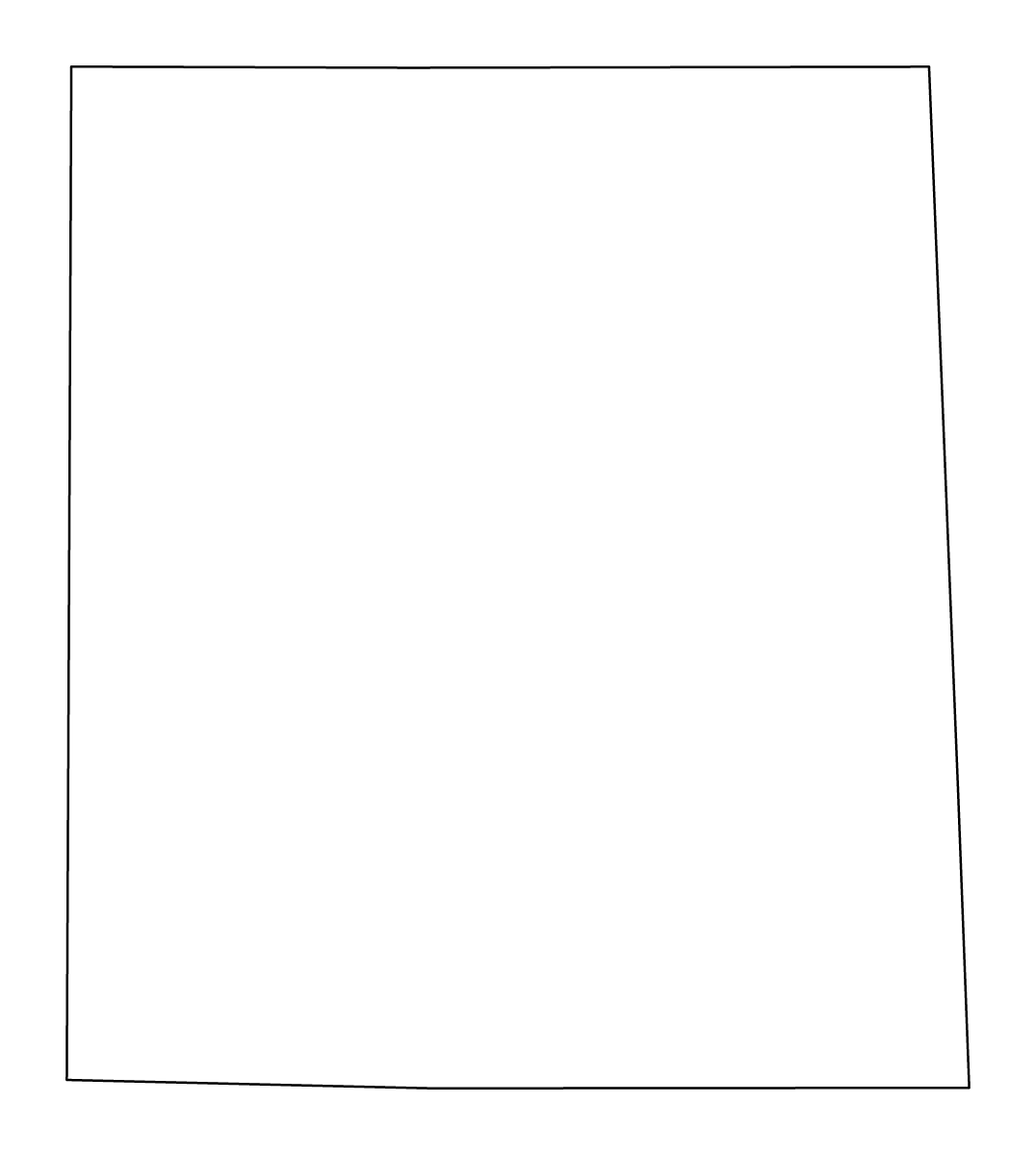 Outline map of Cochran County, Texas.