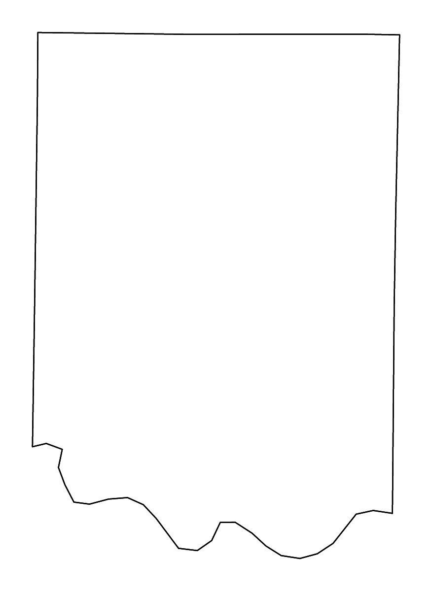Mapa de contorno de Coleman, Texas con ríos.
