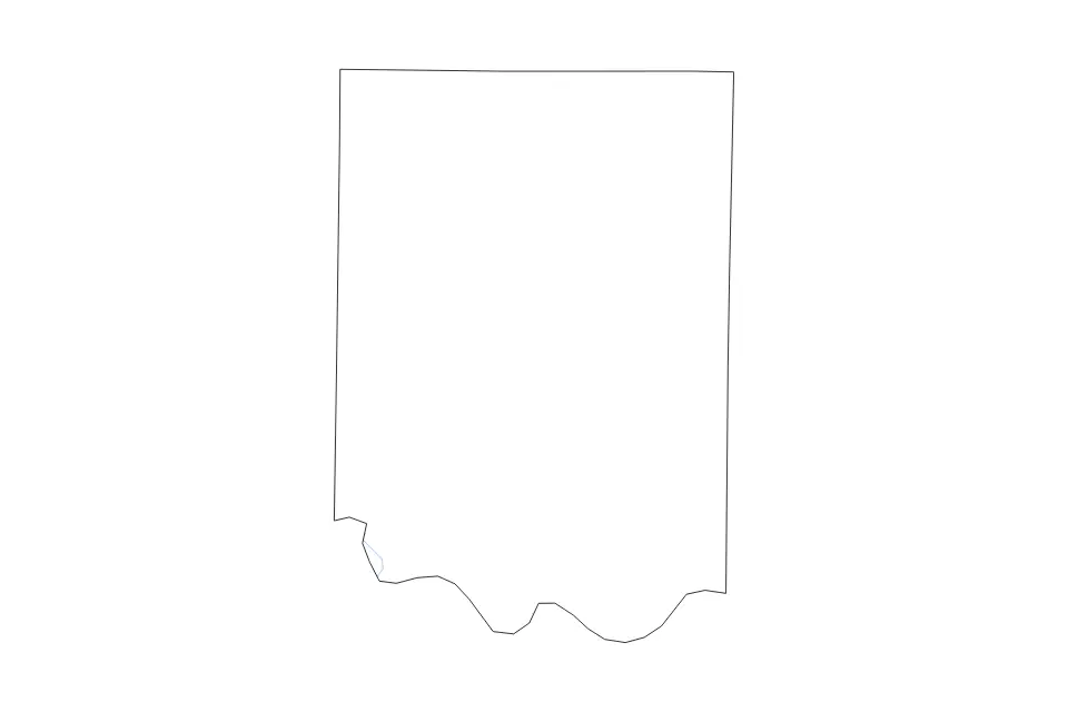 Outline map of Coleman County, Texas with subdivision borders and rivers.