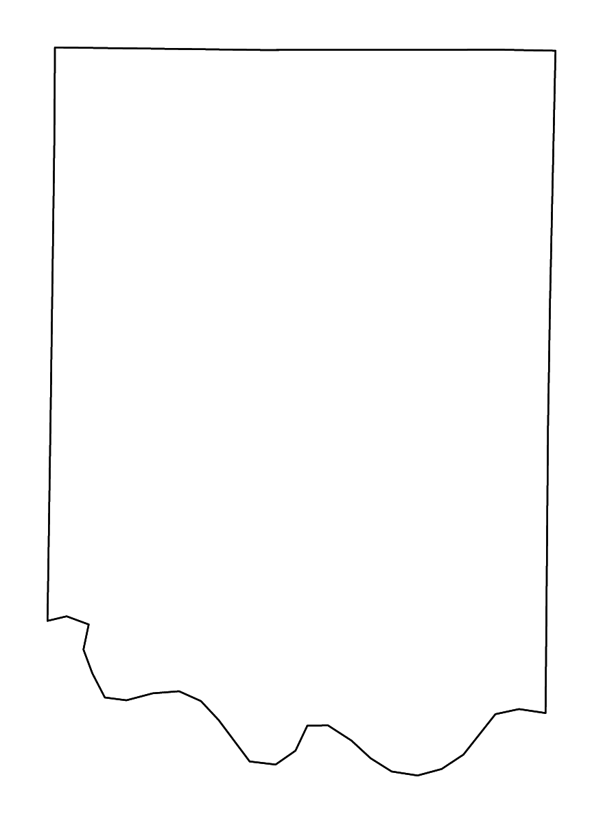 Carte de contour de Coleman, Texas avec rivières.