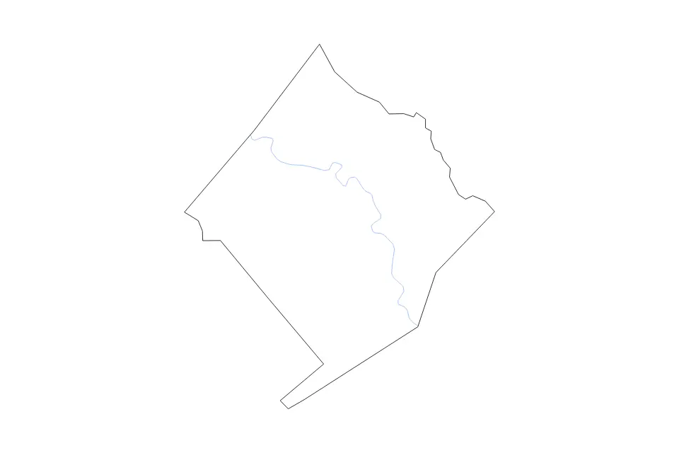 Carte de Colorado, Texas de type contour et rivières pour Amérique du Nord, montrant contour et rivières avec des limites nettes.