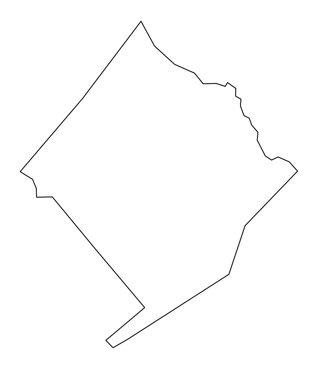 Outline map of Colorado County, Texas with rivers.