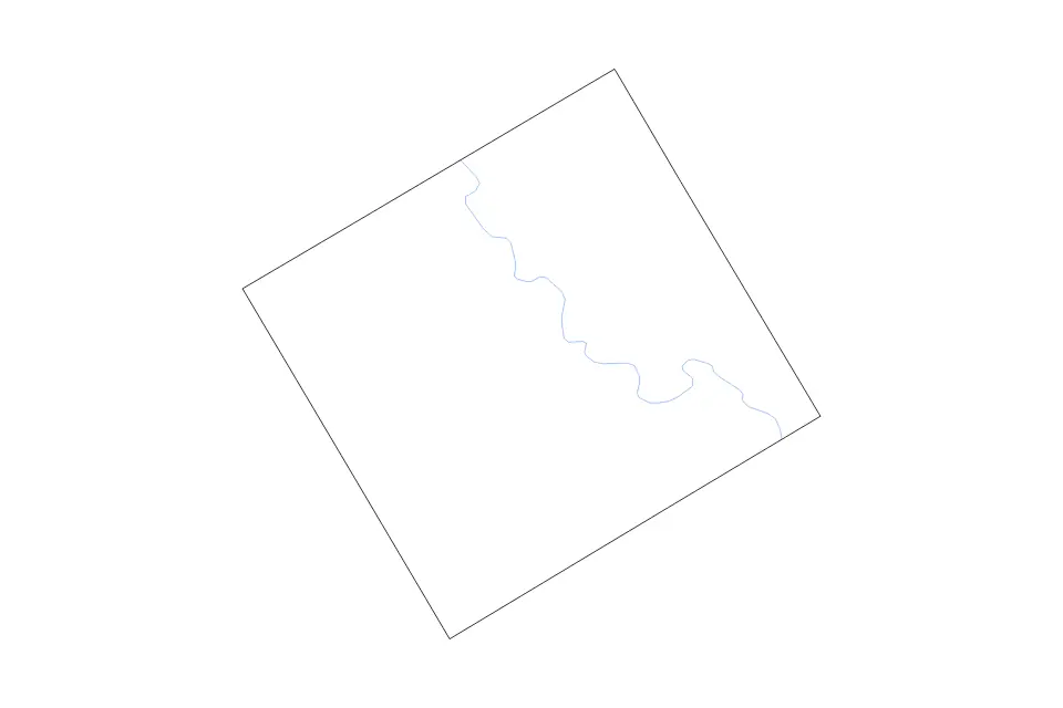Outline map of Coryell County, Texas with subdivision borders and rivers.