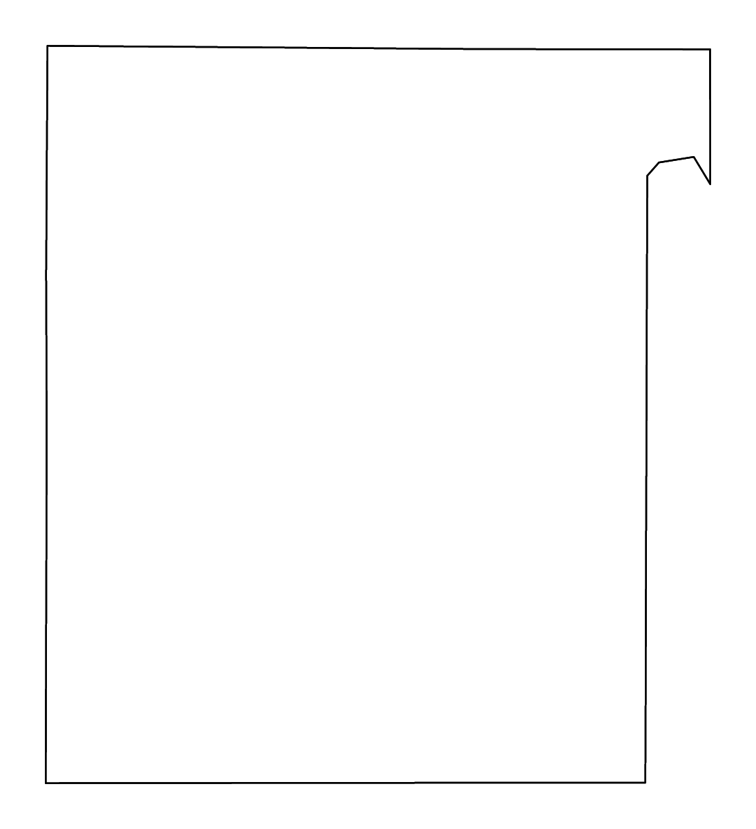 Mapa de contorno de Cottle, Texas con ríos.