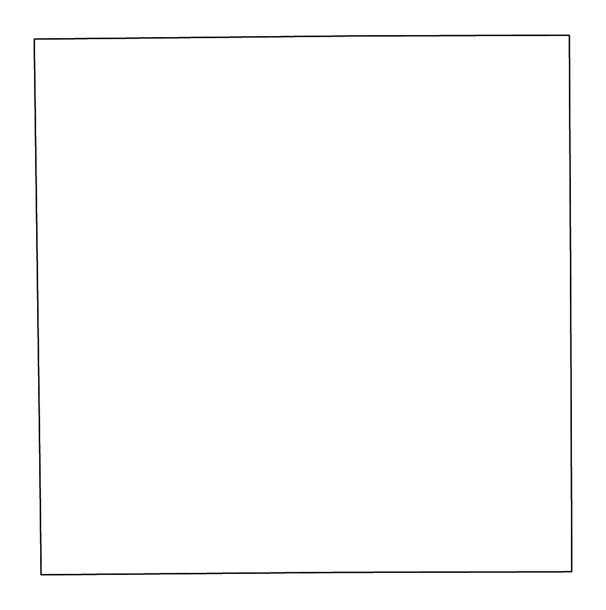 Outline map of Crosby County, Texas with rivers.