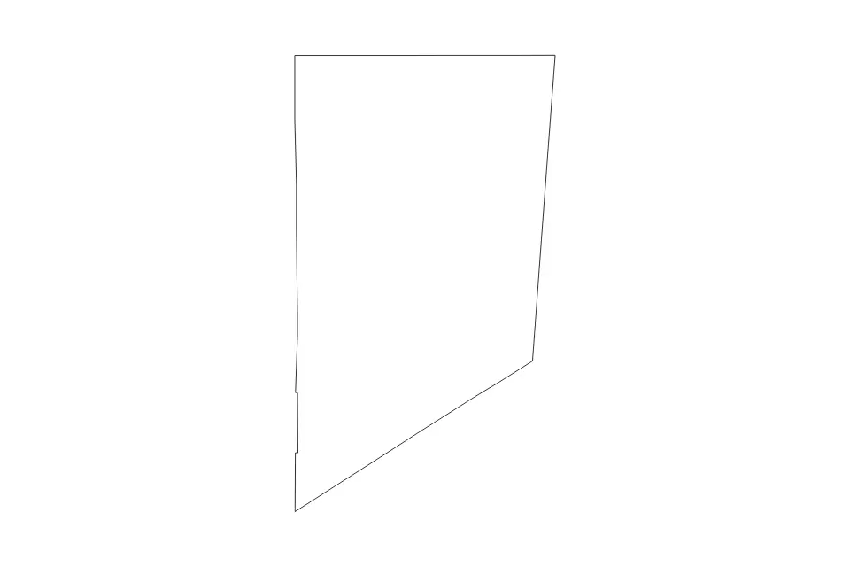 Outline map of Culberson County, Texas with subdivision borders.