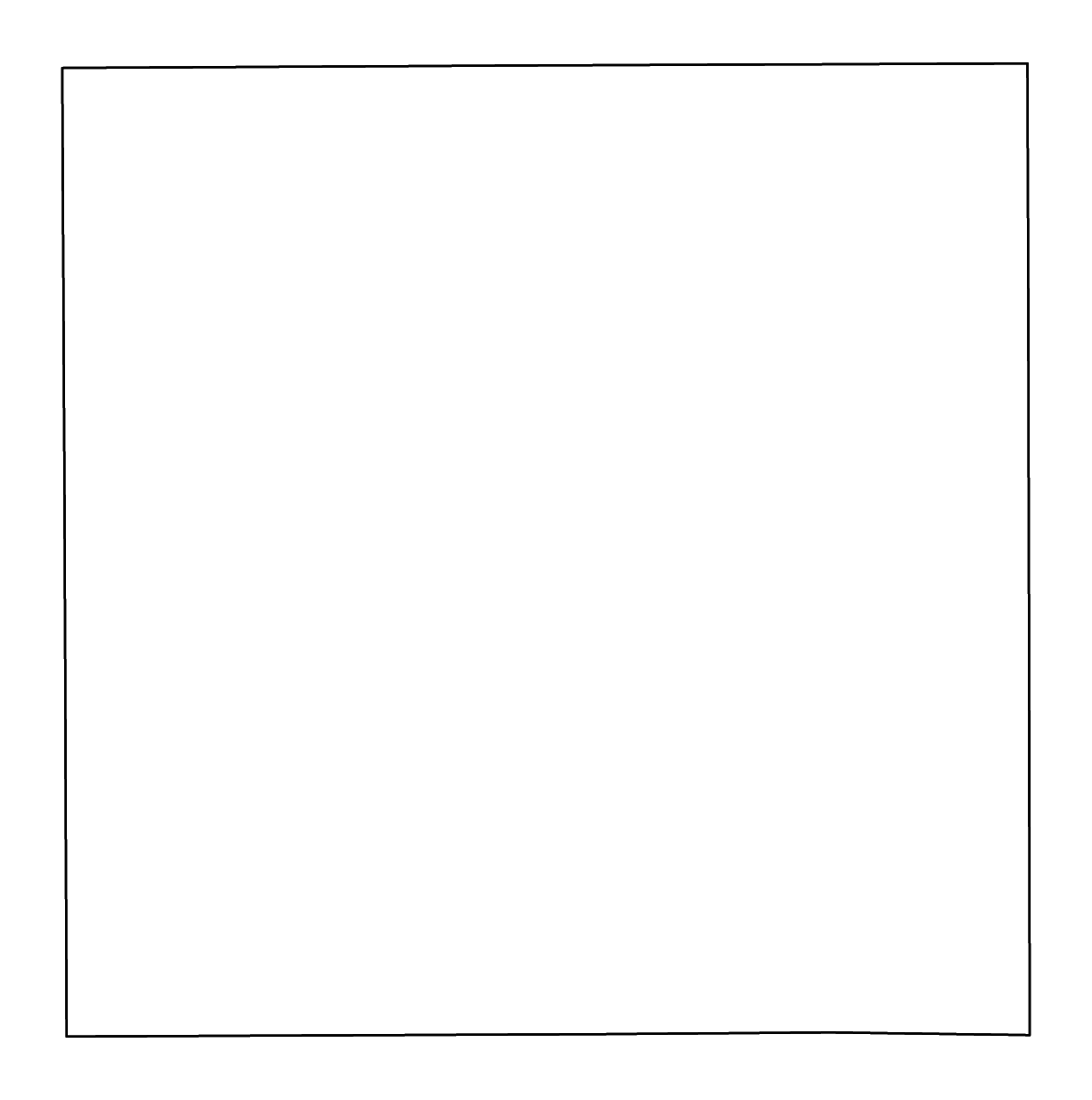 Outline map of Dickens County, Texas with rivers.