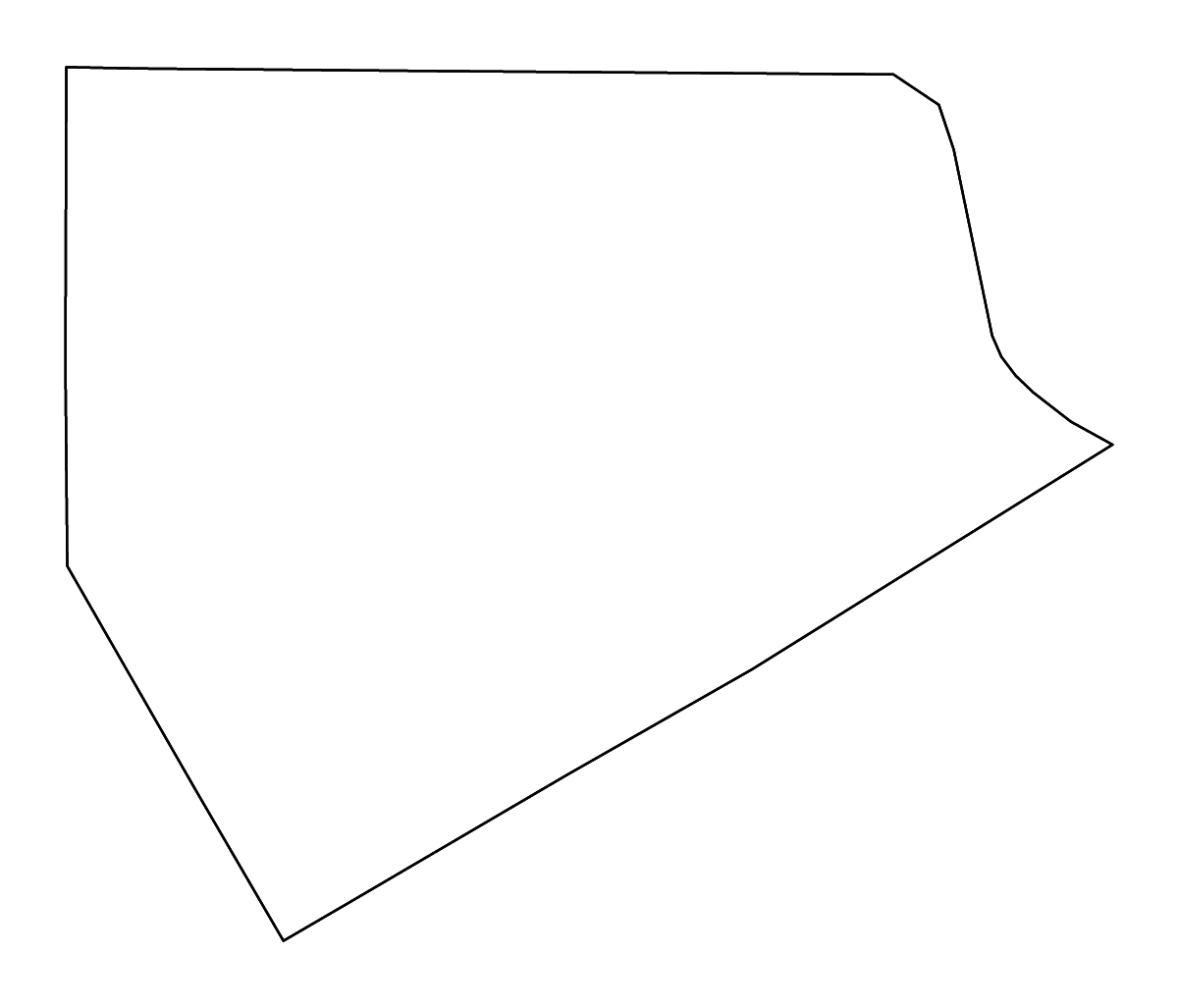 Mapa de contorno de Ellis, Texas con ríos.