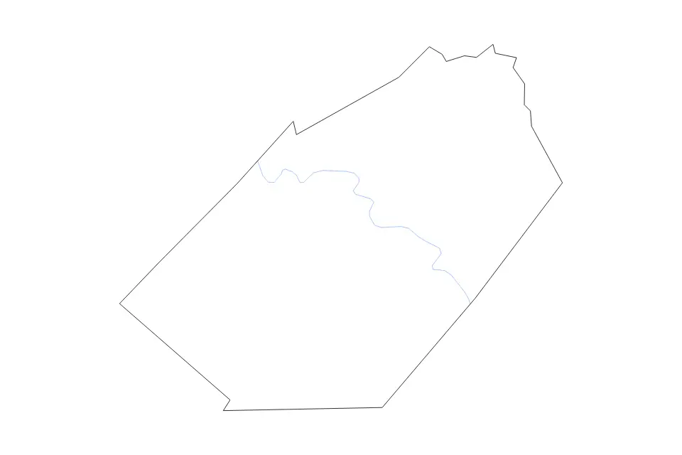 Carte de Fayette, Texas de type contour et rivières pour Amérique du Nord, montrant contour et rivières avec des limites nettes.