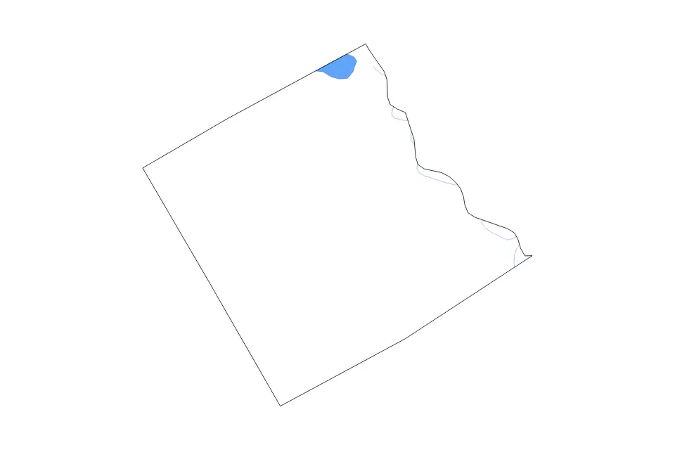 Mapa de Freestone, Texas de tipo contorno, lagos y ríos para América del Norte, con contorno, lagos y ríos con elementos de agua como Richland Chambers Reservoir.