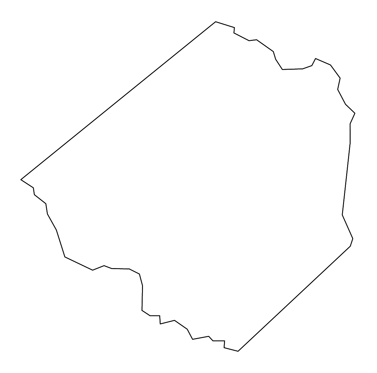 Carte de contour de Goliad, Texas avec rivières.