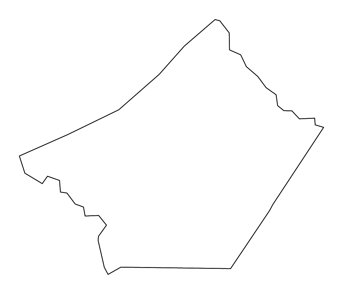 Mapa de contorno de Guadalupe, Texas con ríos.