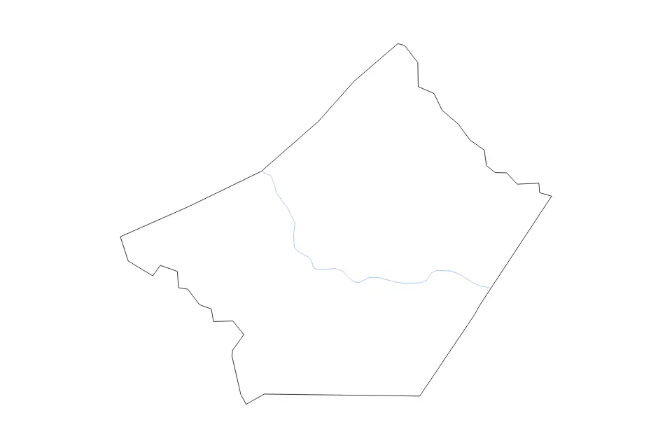 Carte de Guadalupe, Texas de type contour et rivières pour Amérique du Nord, montrant contour et rivières avec des limites nettes.