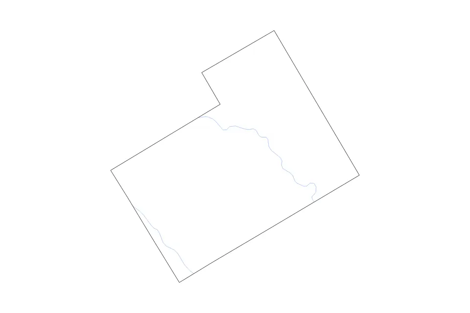 Carte de Hamilton, Texas de type contour et rivières pour Amérique du Nord, montrant contour et rivières avec des limites nettes.