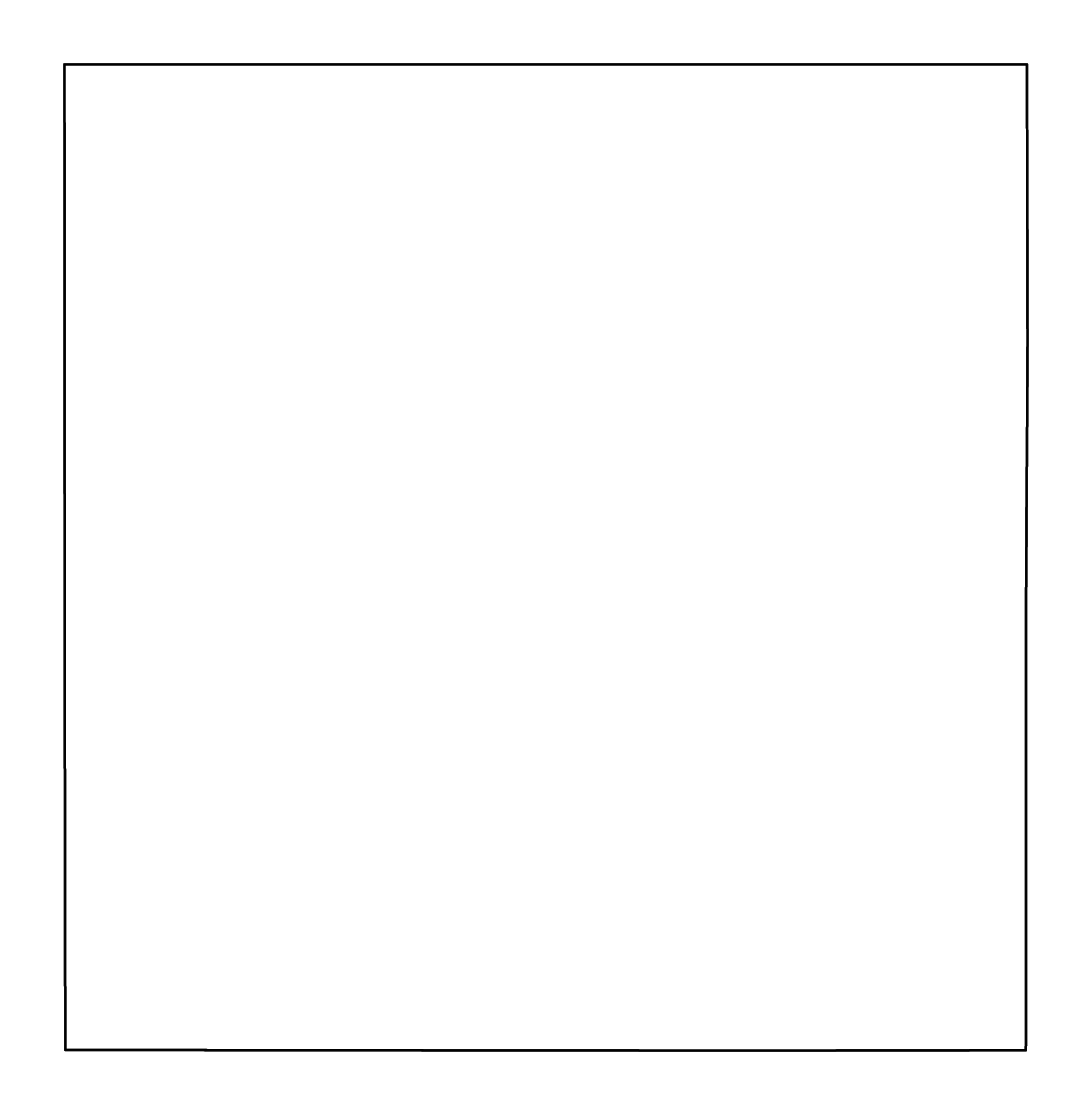 Outline map of Hansford County, Texas with rivers.