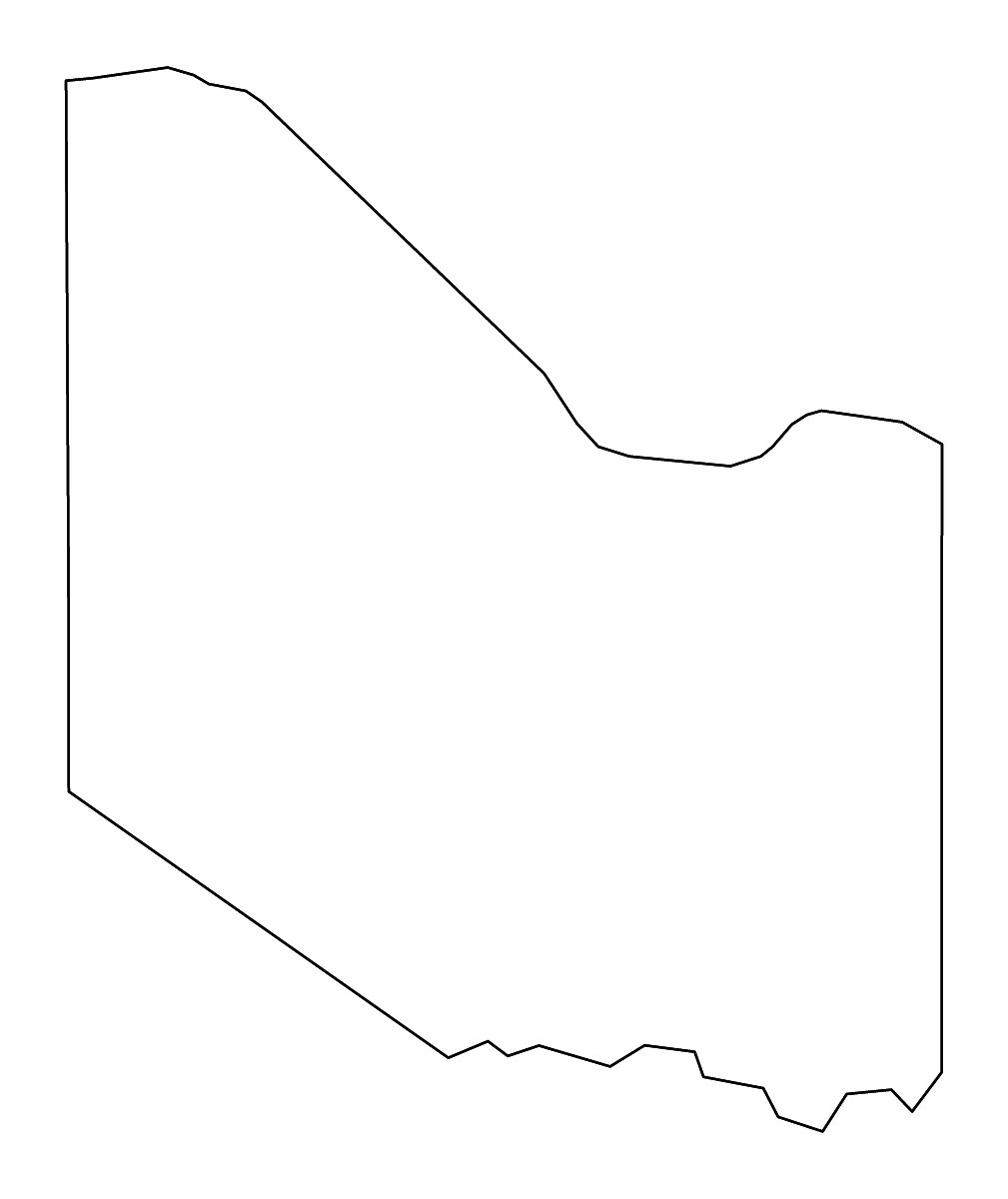 Mapa de contorno de Hardeman, Texas con ríos.