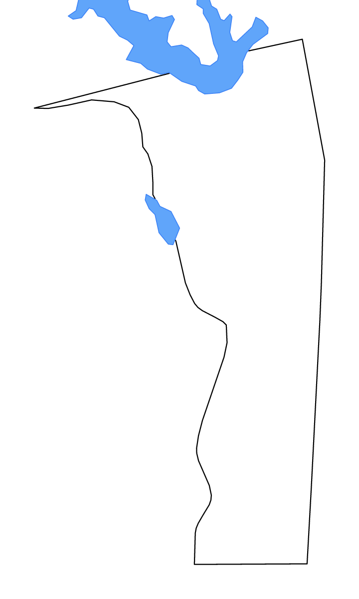 Mapa de contorno de Jasper, Texas con lagos y ríos.