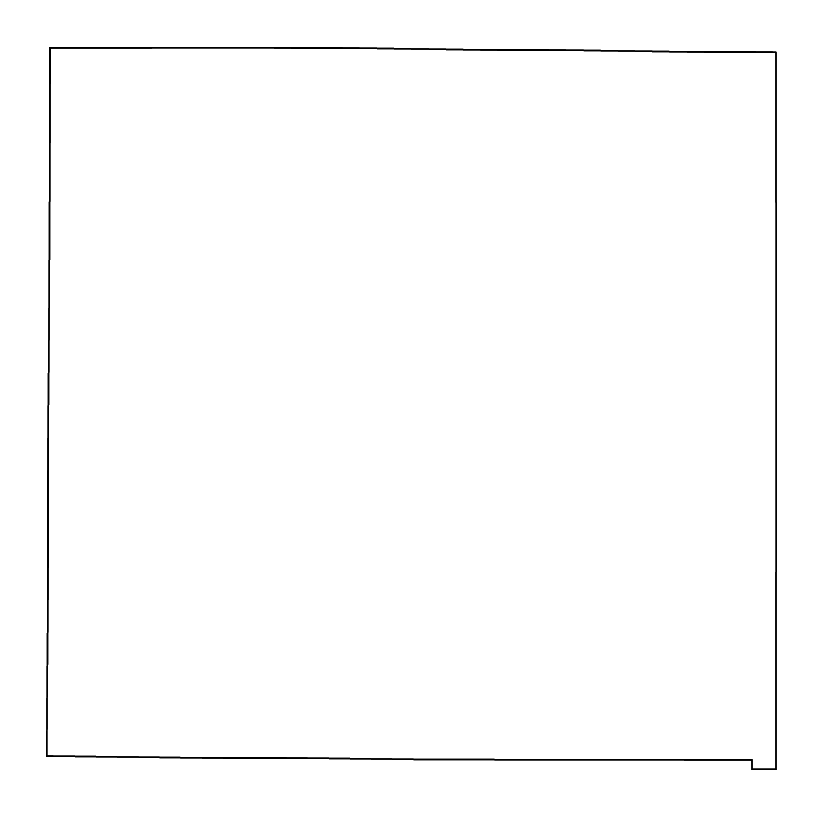 Mapa de contorno de Jones, Texas con ríos.