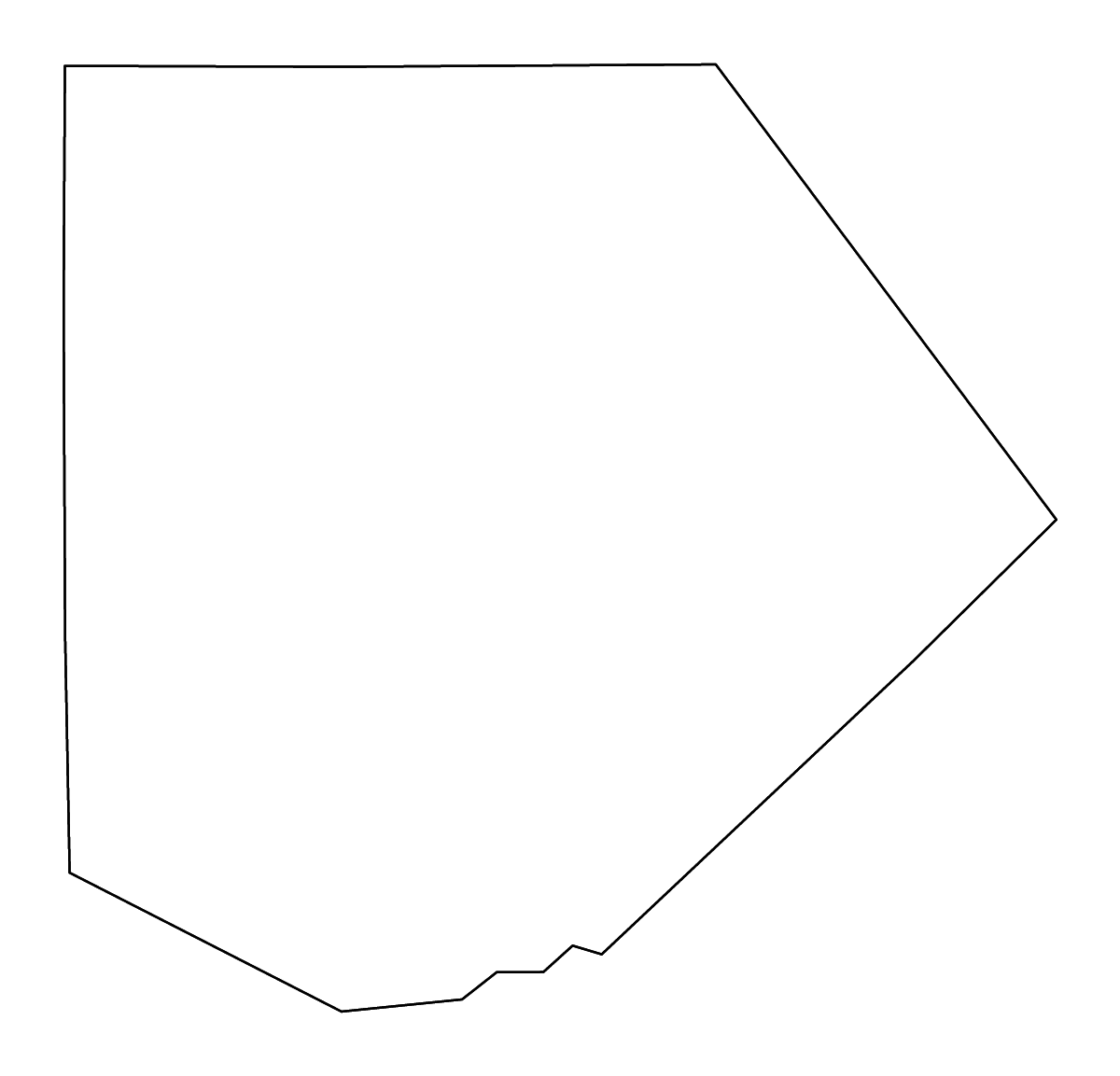 Carte de contour de Kendall, Texas avec rivières.