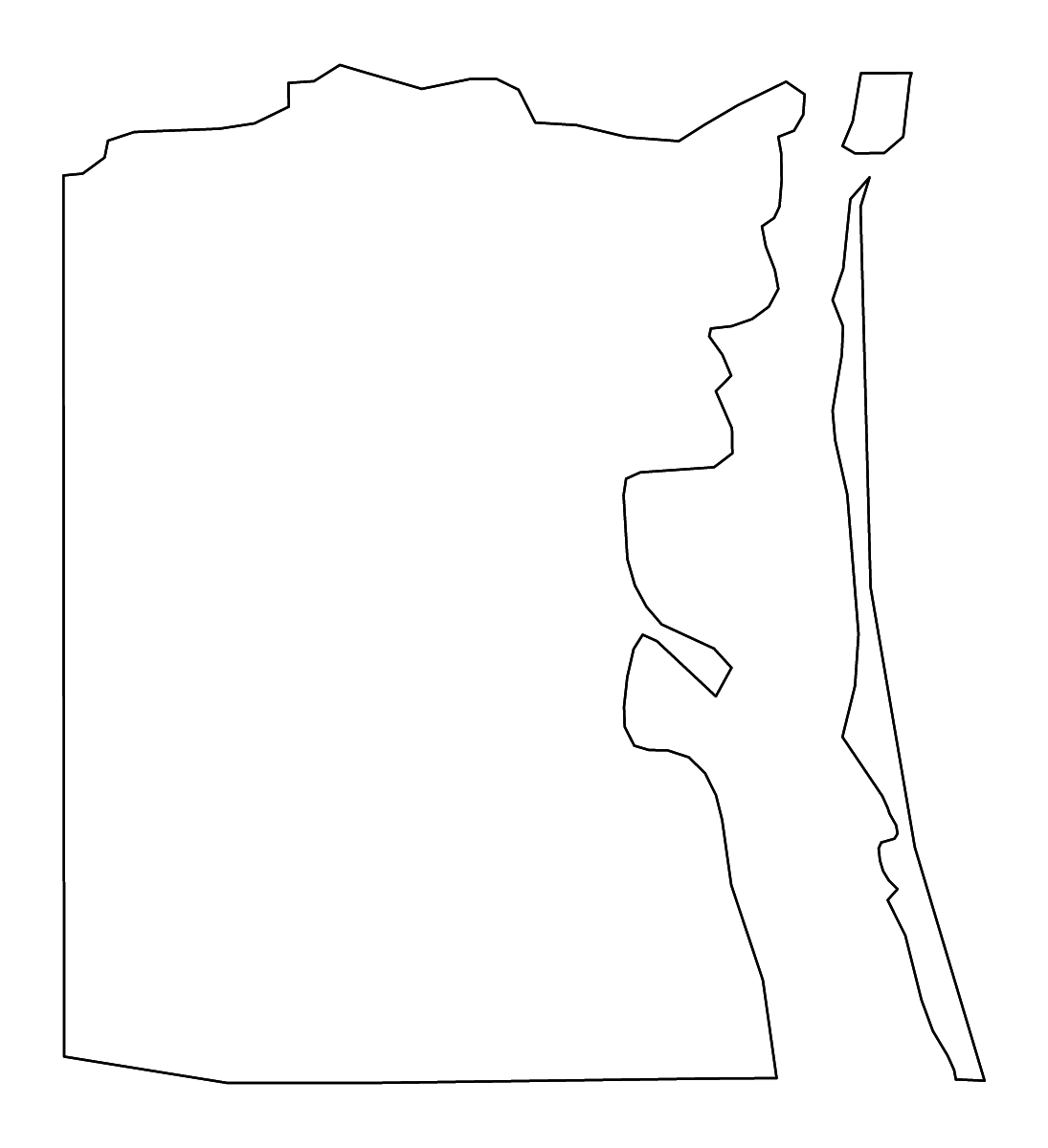 Mapa de contorno de Kenedy, Texas con ríos.