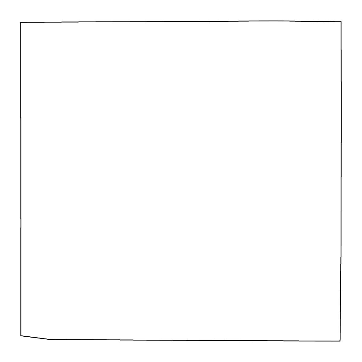 Carte de contour de Kent, Texas avec rivières.