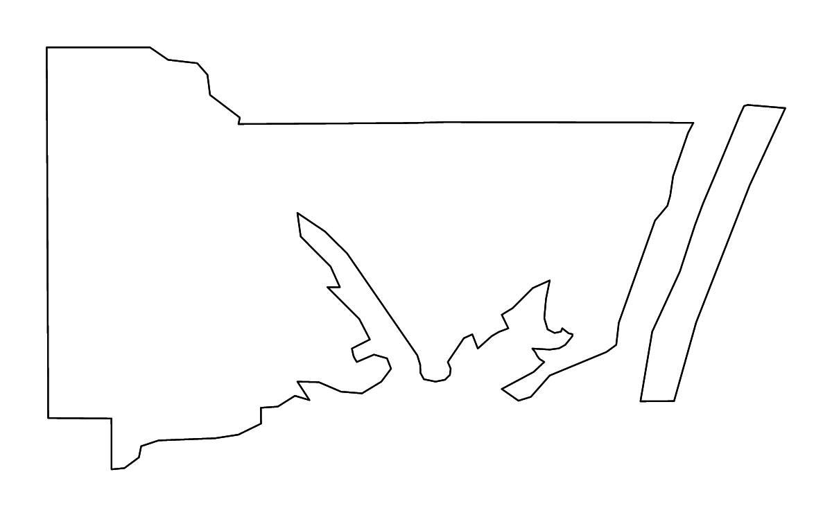 Carte de contour de Kleberg, Texas avec rivières.