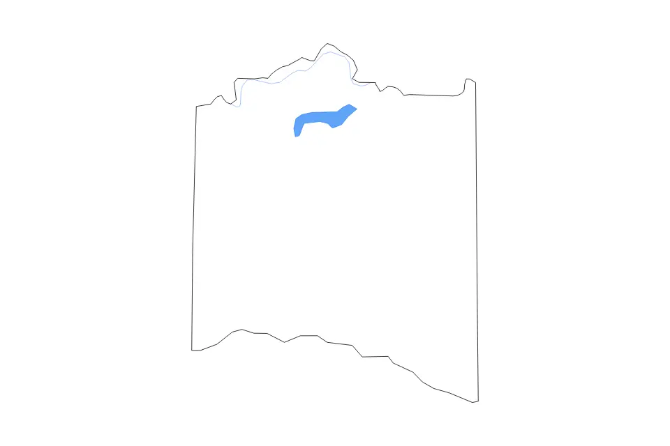 Mapa de Lamar, Texas de tipo contorno, lagos y ríos para América del Norte, con contorno, lagos y ríos con elementos de agua como Pat Mayse Lake.