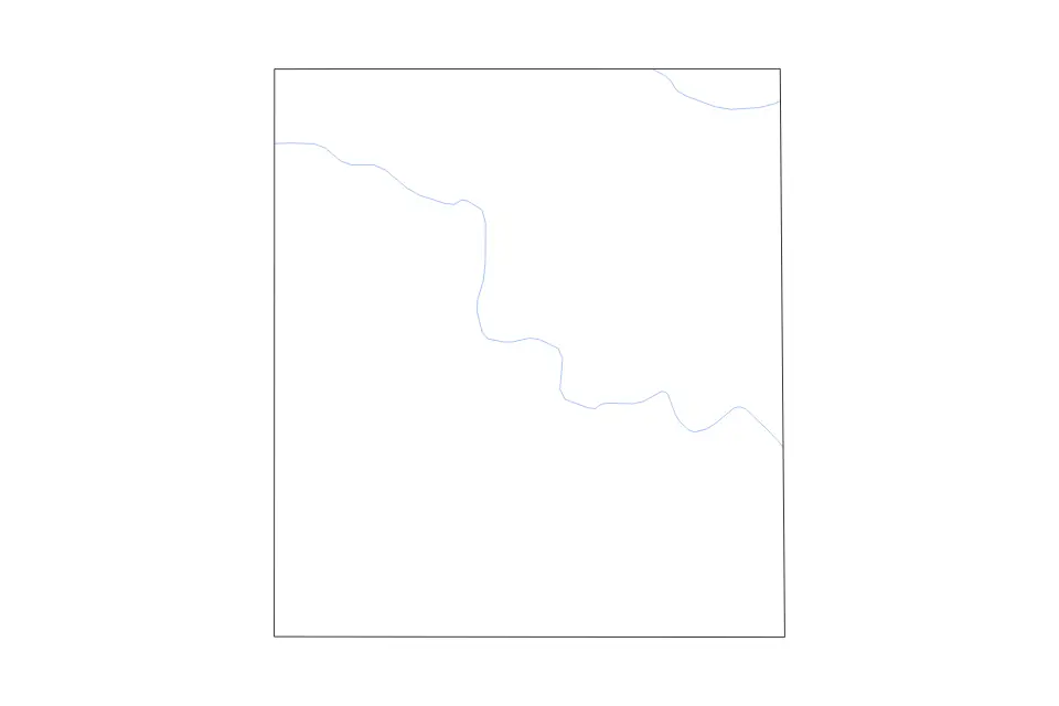 Mapa de Lamb, Texas de tipo contorno y ríos para América del Norte, con contorno y ríos con límites limpios.
