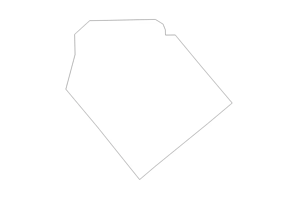 Mapa de Lavaca, Texas de tipo contorno para América del Norte, con contorno con límites limpios.