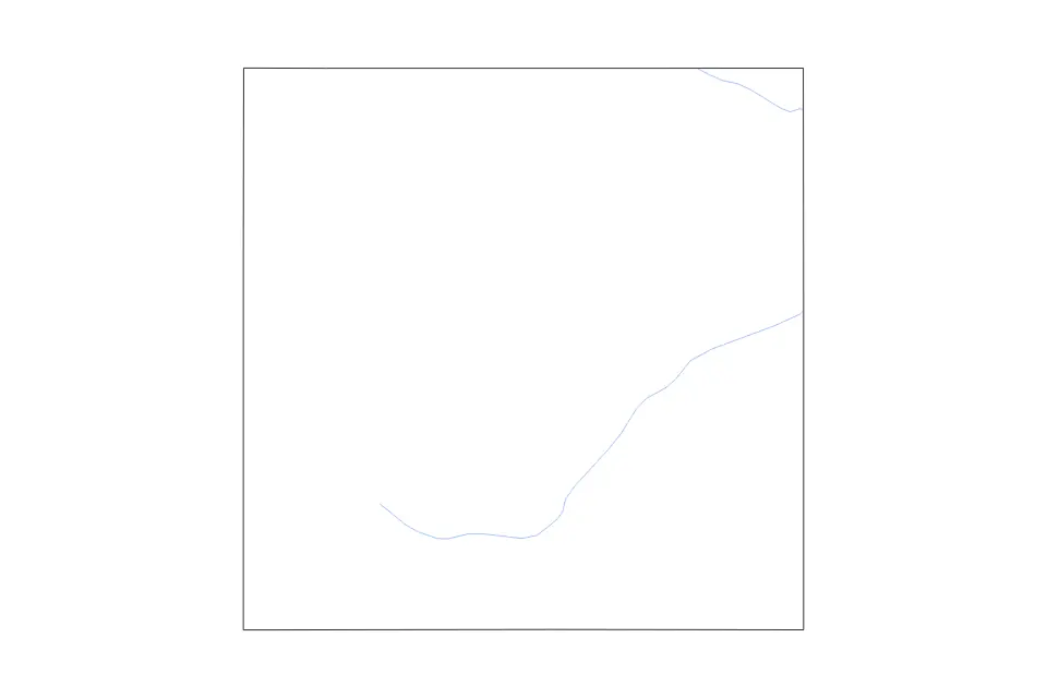 Outline map of Midland County, Texas with subdivision borders and rivers.