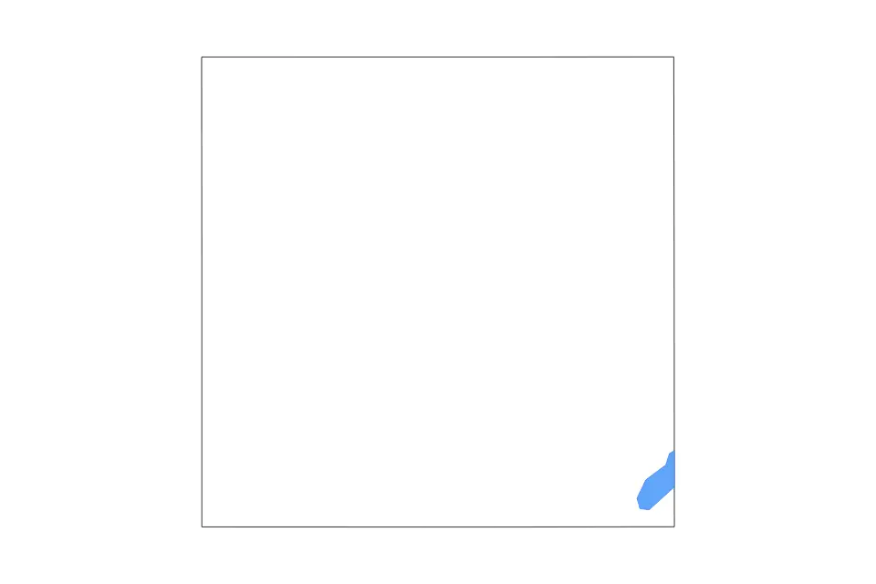 Outline map of Moore County, Texas with subdivision borders and major lakes.
