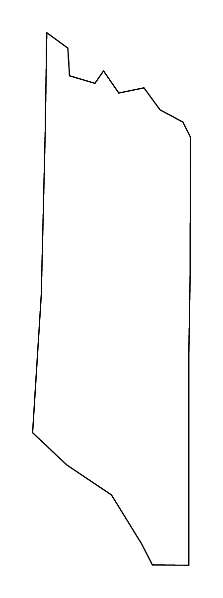 Mapa de contorno de Morris, Texas con ríos.