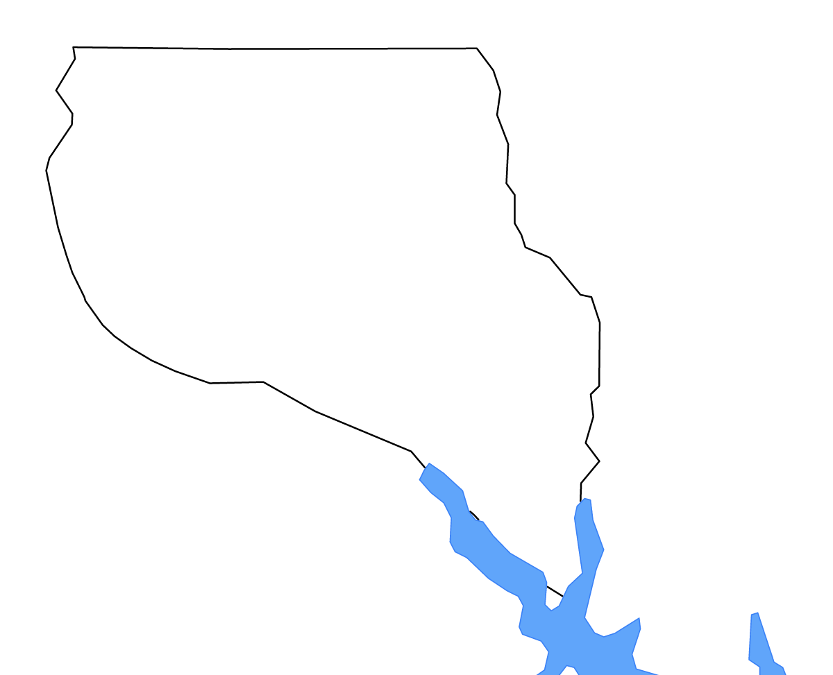 Mapa de contorno de Nacogdoches, Texas con lagos y ríos.