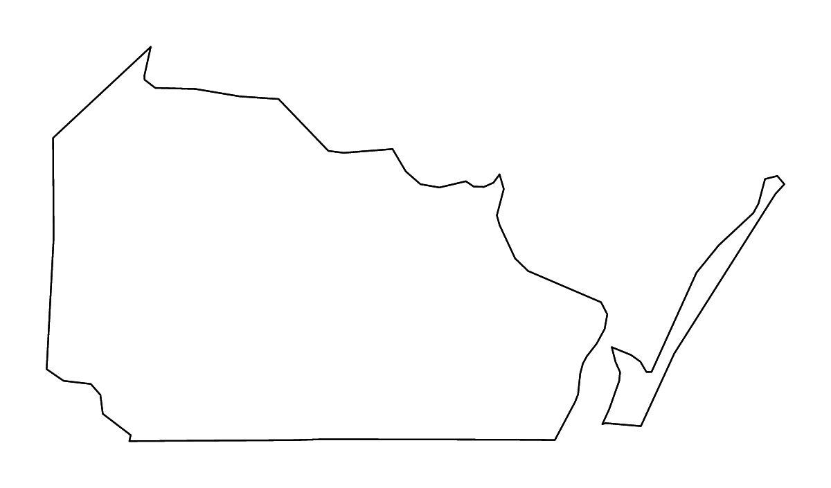 Mapa de contorno de Nueces, Texas con ríos.