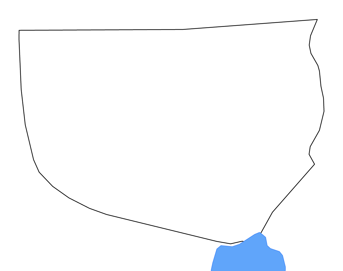 Mapa de contorno de Orange, Texas con lagos y ríos.