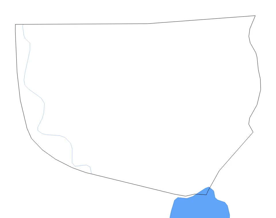 Orange outline map preview