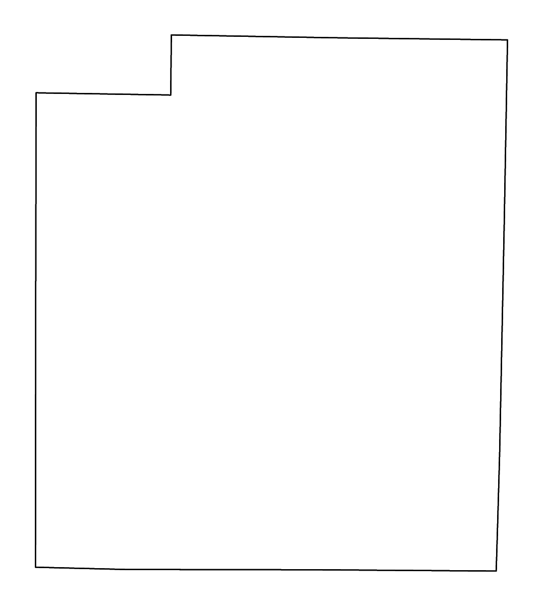 Carte de contour de Palo Pinto, Texas avec rivières.
