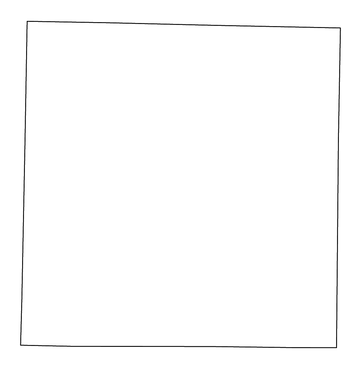 Carte de contour de Parker, Texas avec rivières.