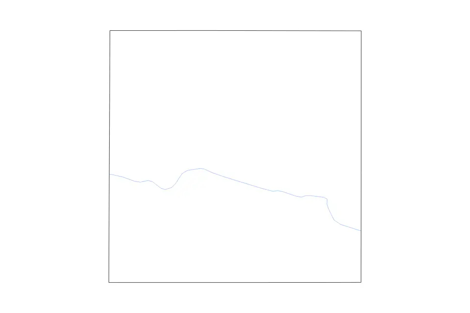 Outline map of Parmer County, Texas with subdivision borders and rivers.